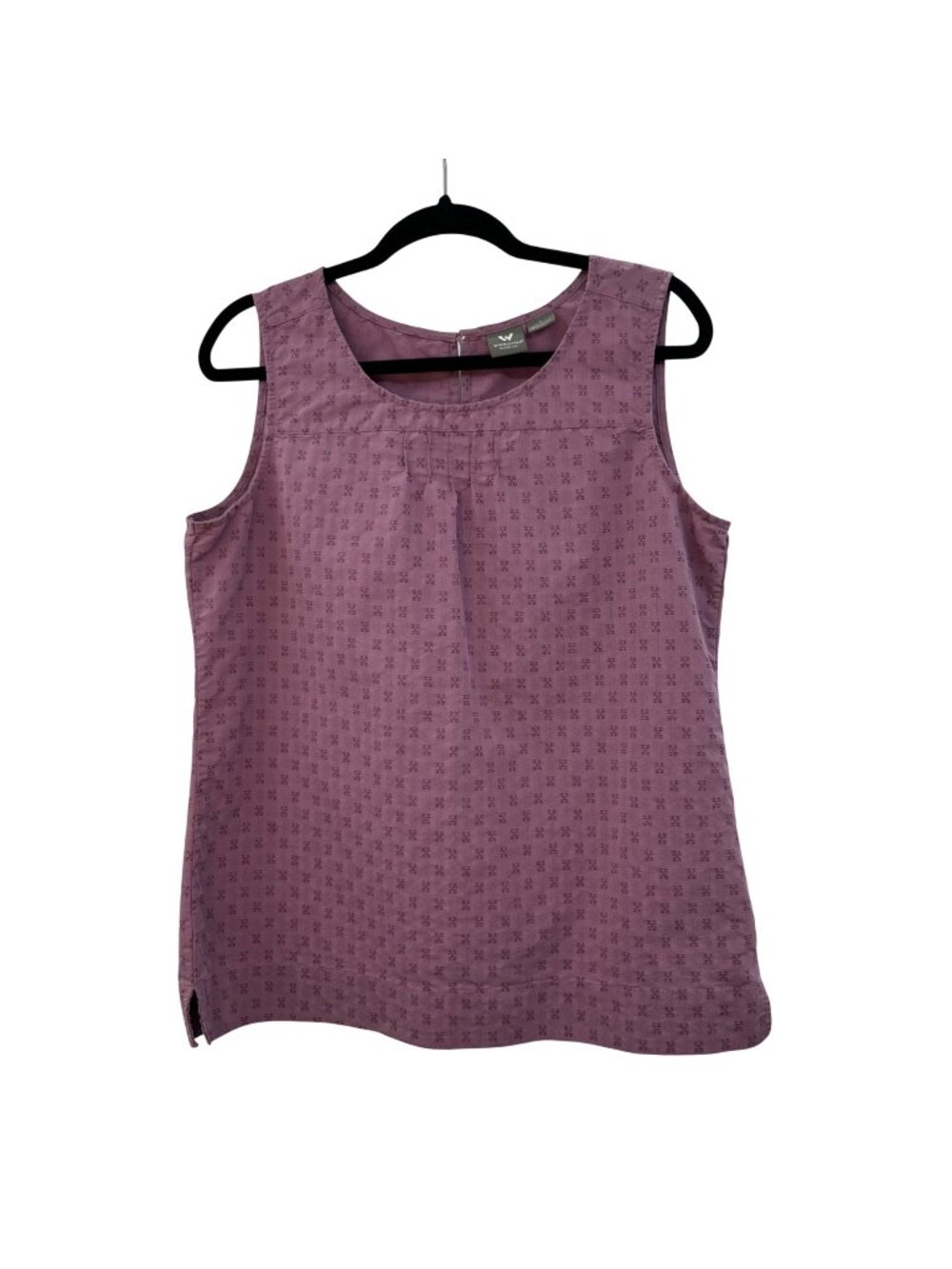White Sierra Womens Purple Sleeveless Textured Tank Top Size Large Used Outdoor